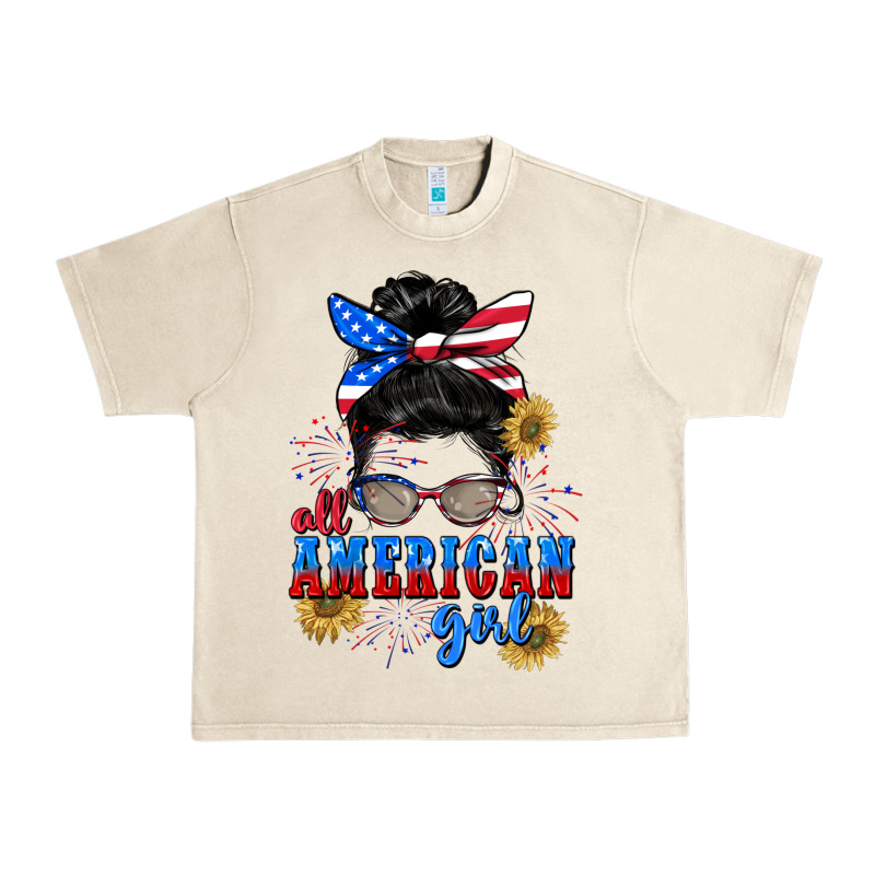All American Girl 4th Of July Urban Heavy Tee by CowGirlArtShop | Teevron