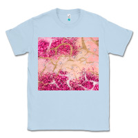 Dusty Blue pink glitter Classic Tee - JahusDesignShop