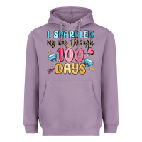 Lavender i sparkled my way through 100 days Heavyweight Hoodie - MaliasSmallBusiness