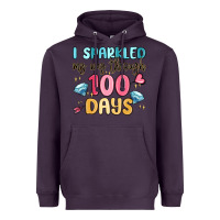 Plum i sparkled my way through 100 days Heavyweight Hoodie - MaliasSmallBusiness