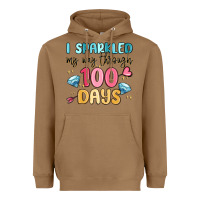 Toasted Coconut i sparkled my way through 100 days Heavyweight Hoodie - MaliasSmallBusiness