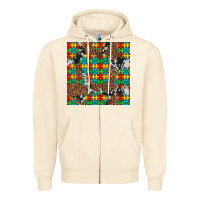 Sandshell western autism seamless pattern Zipper Hoodie - Artiststas