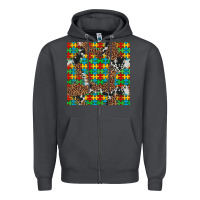 Smoke western autism seamless pattern Zipper Hoodie - Artiststas
