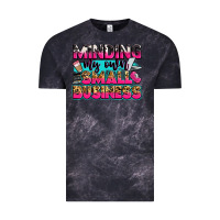 Cloud Black minding my own small business Vintage Tee - Zillion Design Studio
