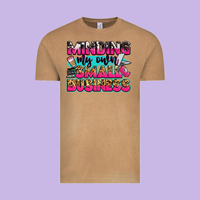 Minding My Own Small Business Vintage Tee Designed By Zillion Design Studio