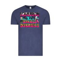 Vintage Denim minding my own small business Vintage Tee - Zillion Design Studio