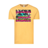 Vintage Mustard minding my own small business Vintage Tee - Zillion Design Studio