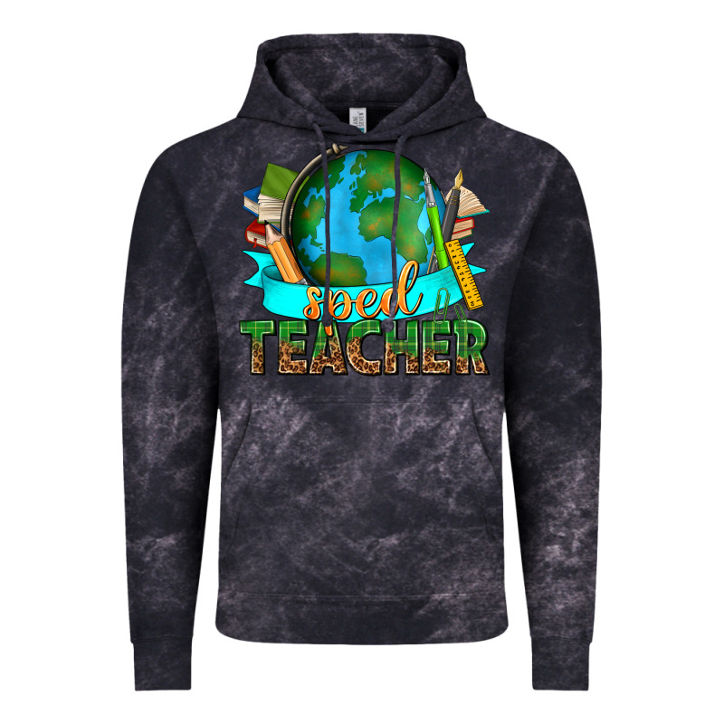 Sped Teacher With Earth Globe Vintage Hoodie by texasbilliewilder | Teevron