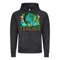 Vintage Black sped teacher with earth globe Vintage Hoodie - texasbilliewilder