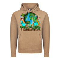 Vintage Coffee sped teacher with earth globe Vintage Hoodie - texasbilliewilder