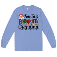 Colony Blue santa's favorite grandma Long Sleeve Tee - AdoDesignShop