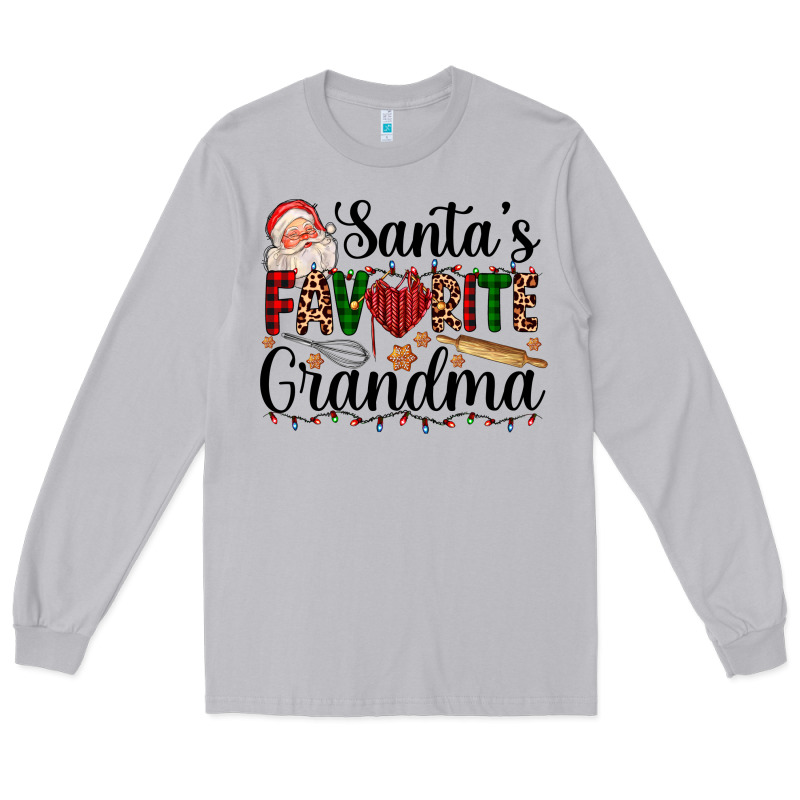 Santa's Favorite Grandma Long Sleeve Tee by AdoDesignShop | Teevron