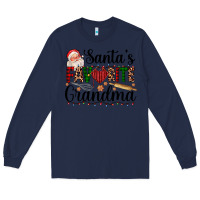 Navy santa's favorite grandma Long Sleeve Tee - AdoDesignShop