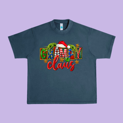 Christmas Grampy Claus Urban Heavy Tee Designed By Fadigitalartstudio