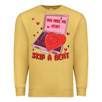 Antique Gold heart record player Premium Sweatshirt - MaliasSmallBusiness