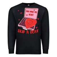 Black heart record player Premium Sweatshirt - MaliasSmallBusiness