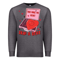 Charcoal Heather heart record player Premium Sweatshirt - MaliasSmallBusiness