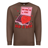 Chestnut heart record player Premium Sweatshirt - MaliasSmallBusiness