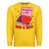 Lemon heart record player Premium Sweatshirt - MaliasSmallBusiness