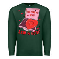 Sports Green heart record player Premium Sweatshirt - MaliasSmallBusiness