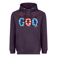 Plum one nation under god Heavyweight Hoodie - MaliasSmallBusiness