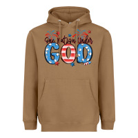 Toasted Coconut one nation under god Heavyweight Hoodie - MaliasSmallBusiness