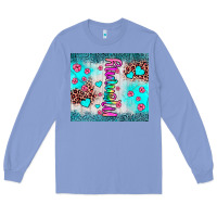Colony Blue mommy leopard turquoise Long Sleeve Tee - JahusDesignShop
