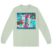 Matcha mommy leopard turquoise Long Sleeve Tee - JahusDesignShop