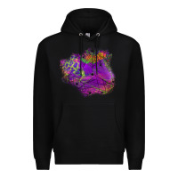 Black halloween spider web for patches Premium Hoodie - BundleAndBundleShop