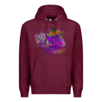 Burgundy halloween spider web for patches Premium Hoodie - BundleAndBundleShop