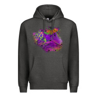 Charcoal Heather halloween spider web for patches Premium Hoodie - BundleAndBundleShop