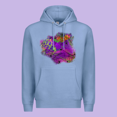 Halloween Spider Web For Patches Premium Hoodie Designed By Bundleandbundleshop