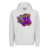 Dove Grey halloween spider web for patches Premium Hoodie - BundleAndBundleShop