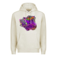 Oatmeal Heather halloween spider web for patches Premium Hoodie - BundleAndBundleShop
