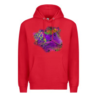 Red halloween spider web for patches Premium Hoodie - BundleAndBundleShop