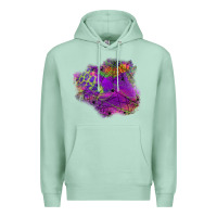 Seafoam halloween spider web for patches Premium Hoodie - BundleAndBundleShop