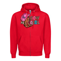 Red valentine day boots hat and roses Zipper Hoodie - AdoDesignShop