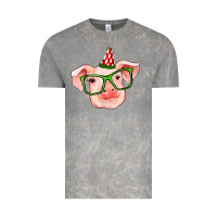 Cloud Rock pig christmas Vintage Tee - RanaPortraitStore