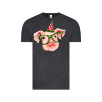Vintage Black pig christmas Vintage Tee - RanaPortraitStore