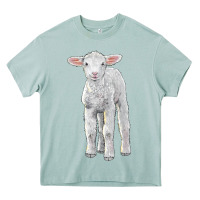 Arona merino wool baby sheep Heavy Core Tee - LillyAllenDesigns