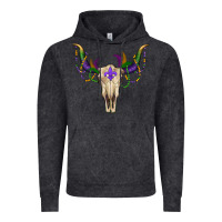 Vintage Black mardi gras bullskull Vintage Hoodie - RanaPortraitStore
