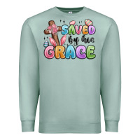 Seafoam saved by his grace Premium Sweatshirt - MaliasSmallBusiness