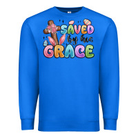 True Royal saved by his grace Premium Sweatshirt - MaliasSmallBusiness