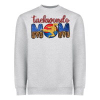 Heather Grey taekwondo mom Heavyweight Sweatshirt - texasbilliewilder