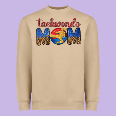 Taekwondo Mom Heavyweight Sweatshirt Designed By Texasbilliewilder