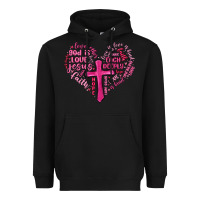 Black jesus is love heart cross valentines day Heavyweight Hoodie - MaliasSmallBusiness