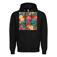 Black hatched egg easter chicks seamless pattern Zipper Hoodie - Artiststas