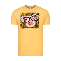 Vintage Mustard sunflowers pig Vintage Tee - RanaPortraitStore