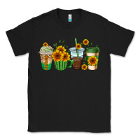 Black sunflowers coffee cups Classic Tee - AdoDesignShop