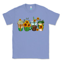 Colony Blue sunflowers coffee cups Classic Tee - AdoDesignShop